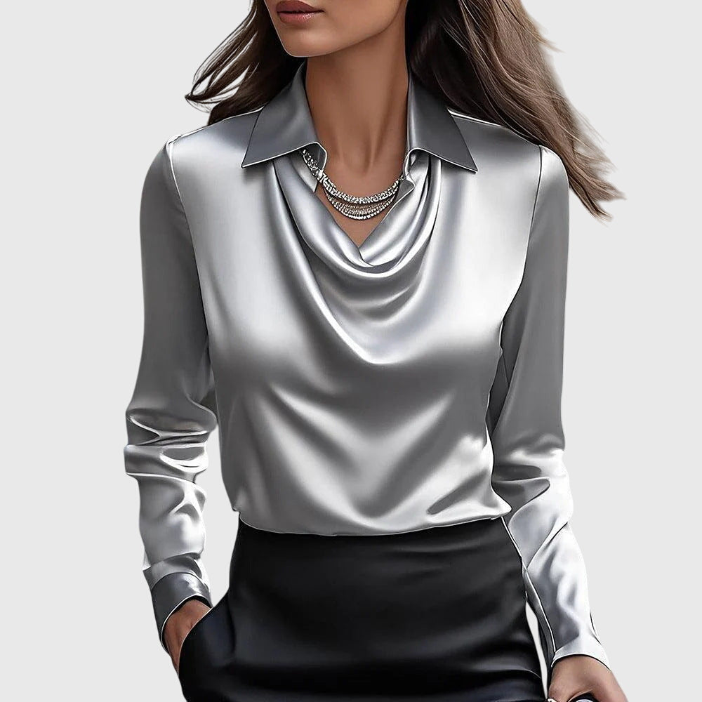 Birgitta | Elegant Bluse med Blomstertryk