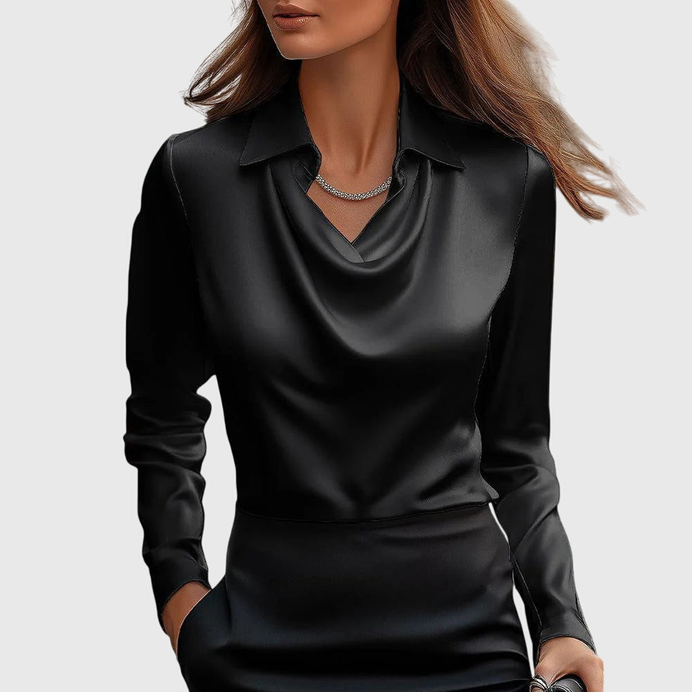 Birgitta | Elegant Bluse med Blomstertryk