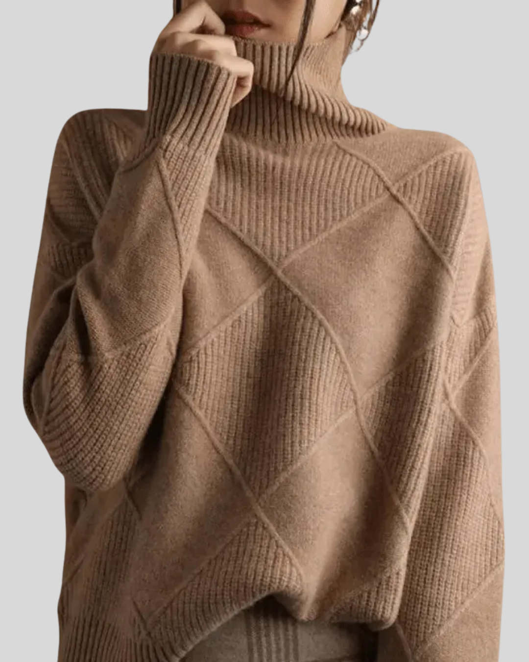 Birgitta | Luksuriøs Højhalset Sweater