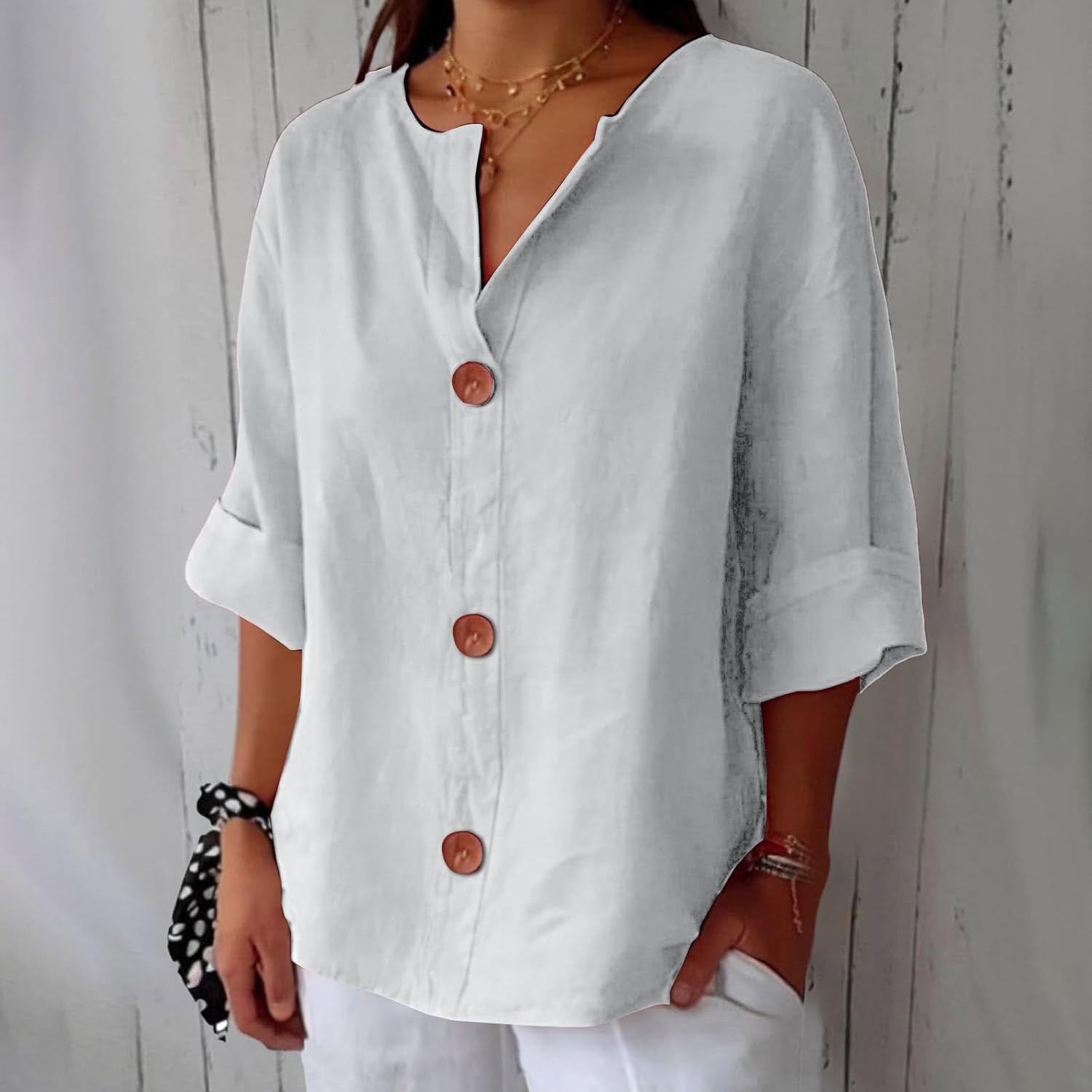 Birgitta | Afslappet linnedbluse til tidløs elegance