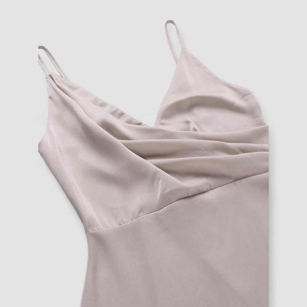 Birgitta | Aneta Satin Kjole