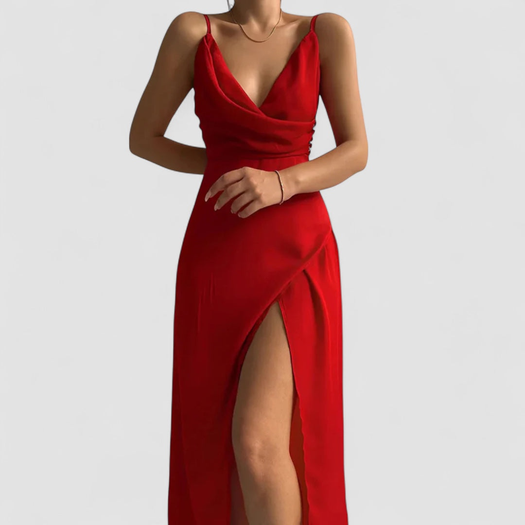 Birgitta | Aneta Satin Kjole
