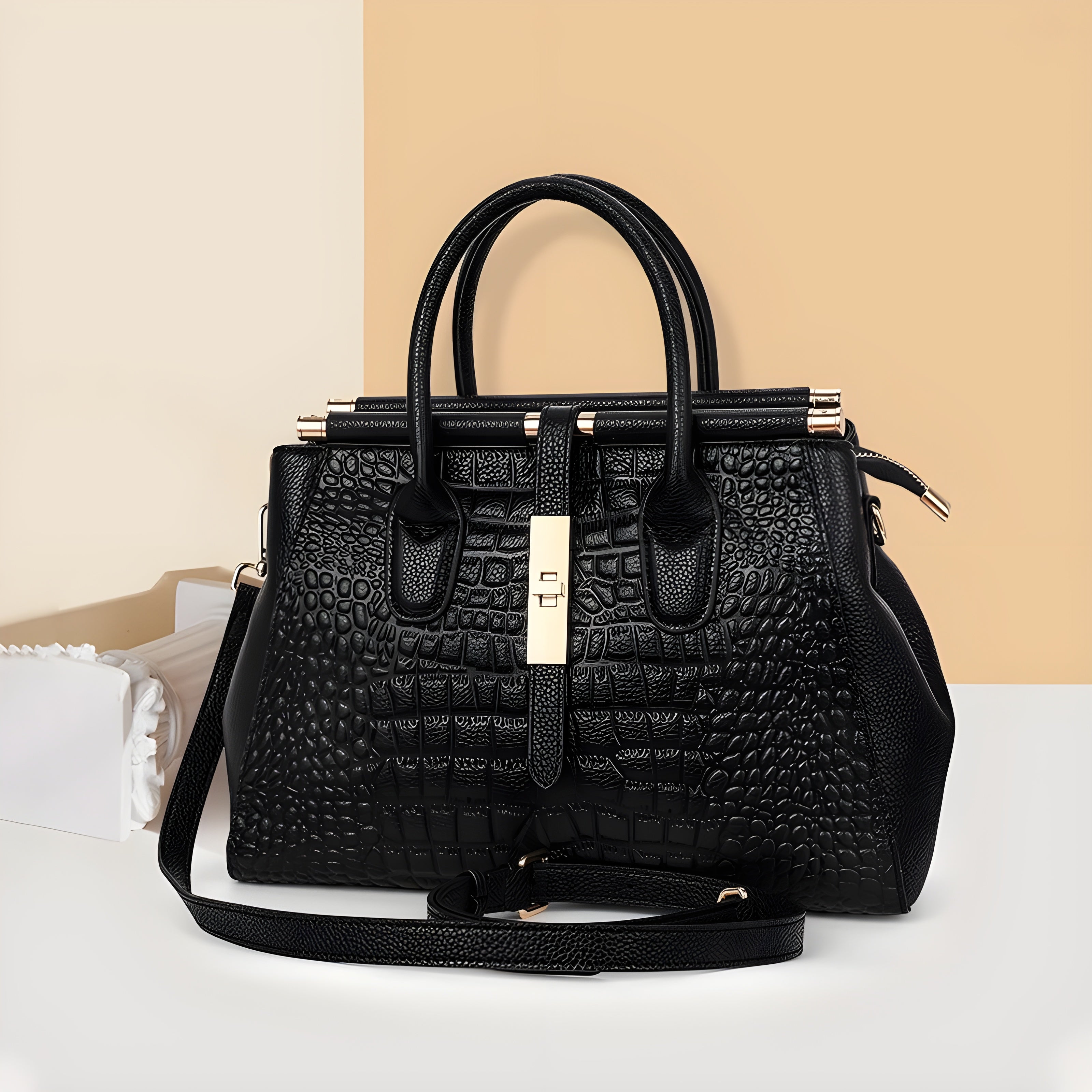 Birgitta | Elysian Croc Handbag