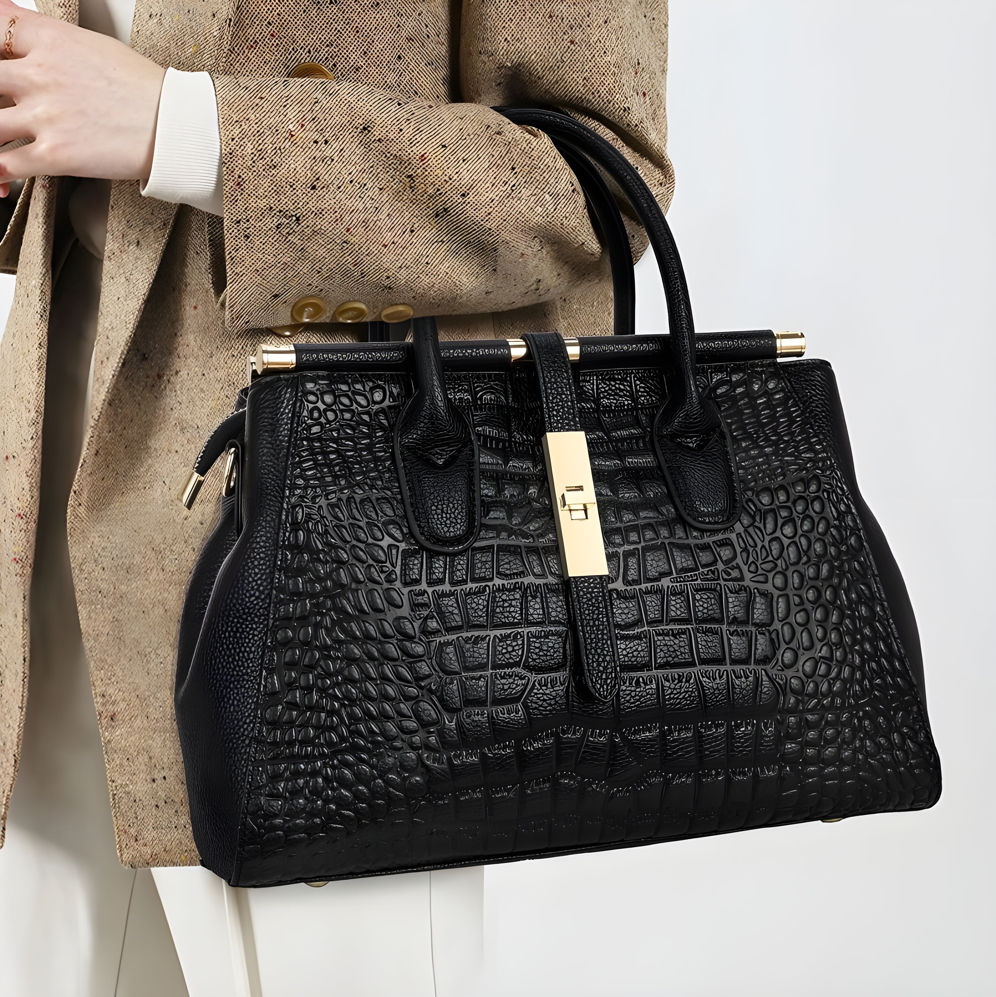 Birgitta | Elysian Croc Handbag