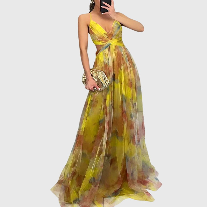 Birgitta | Blomster Maxi Kjole