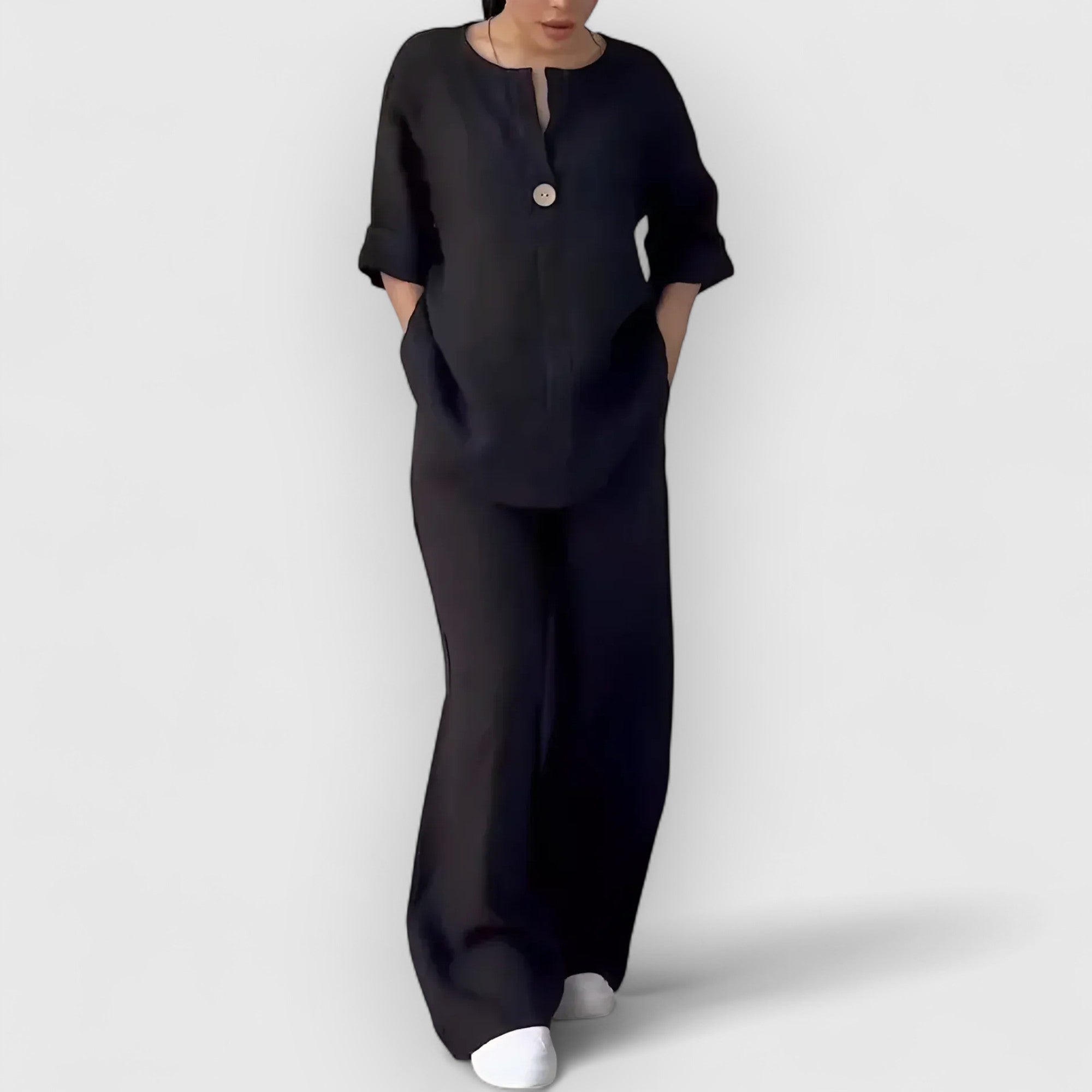 Birgitta | Margherita Linned sæt i afslappet, elegant stil