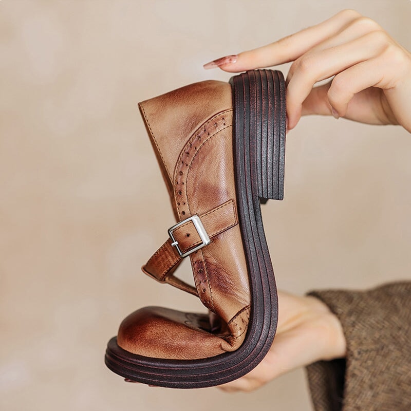 Birgitta | ELEGANTE MARY JANES I LÆDER