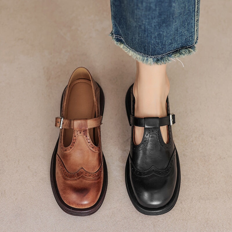 Birgitta | ELEGANTE MARY JANES I LÆDER