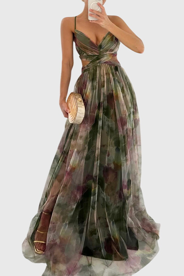 Birgitta | Blomster Maxi Kjole
