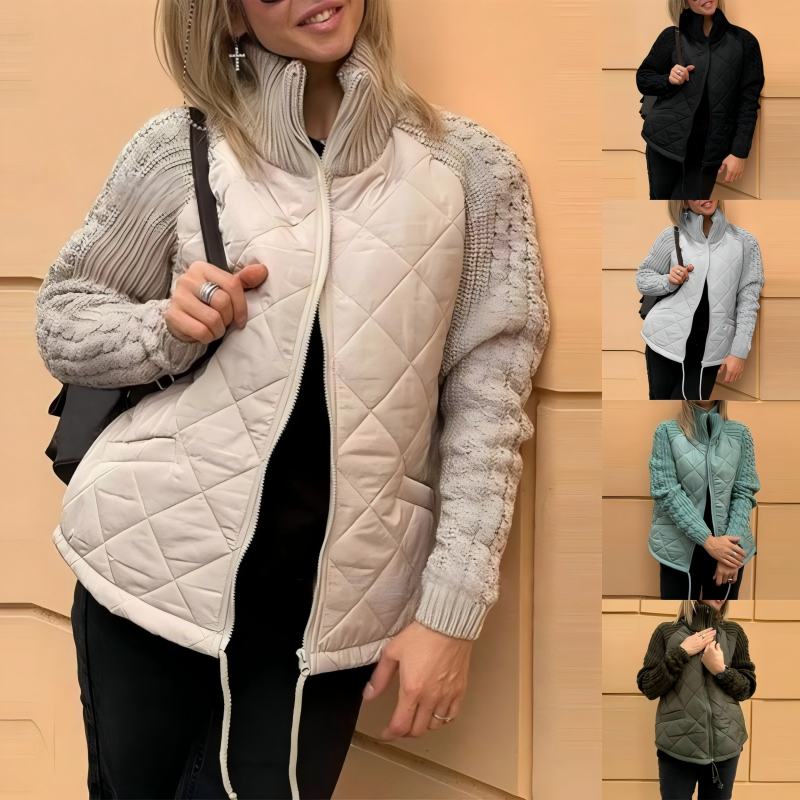 Birgitta | Strikket patchworkjakke