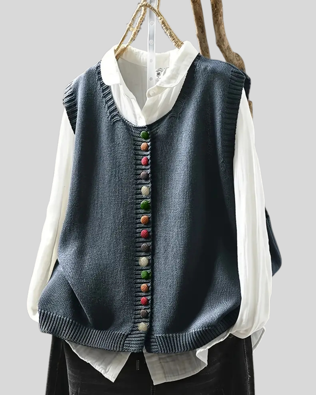 Birgitta | Ærmeløs Strikket Vest