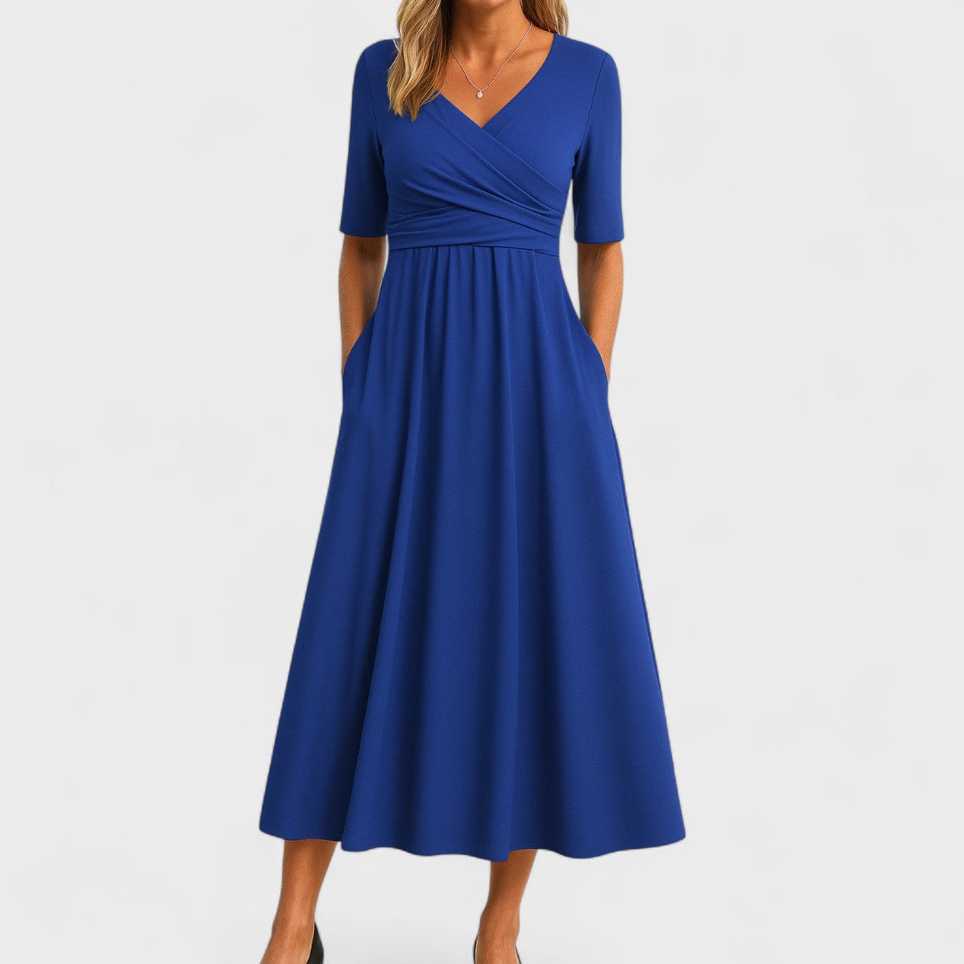 Birgitta | Elegant Midikjole til Alle Anledninger