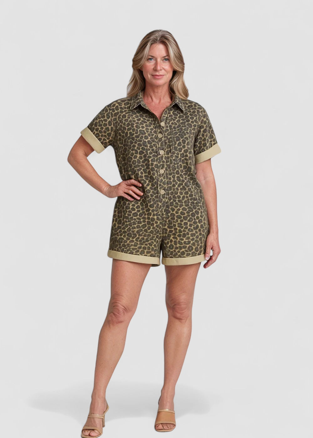 Birgitta | Skjortekjole med leopardprint