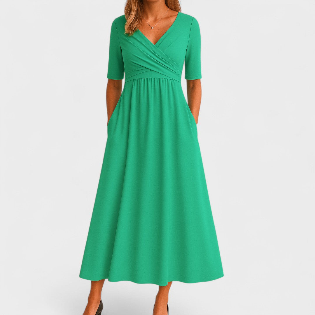 Birgitta | Elegant Midikjole til Alle Anledninger