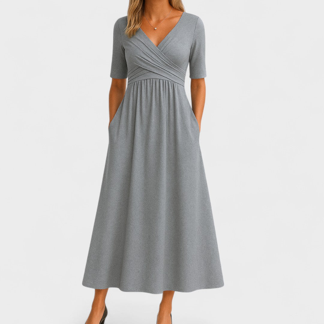 Birgitta | Elegant Midikjole til Alle Anledninger