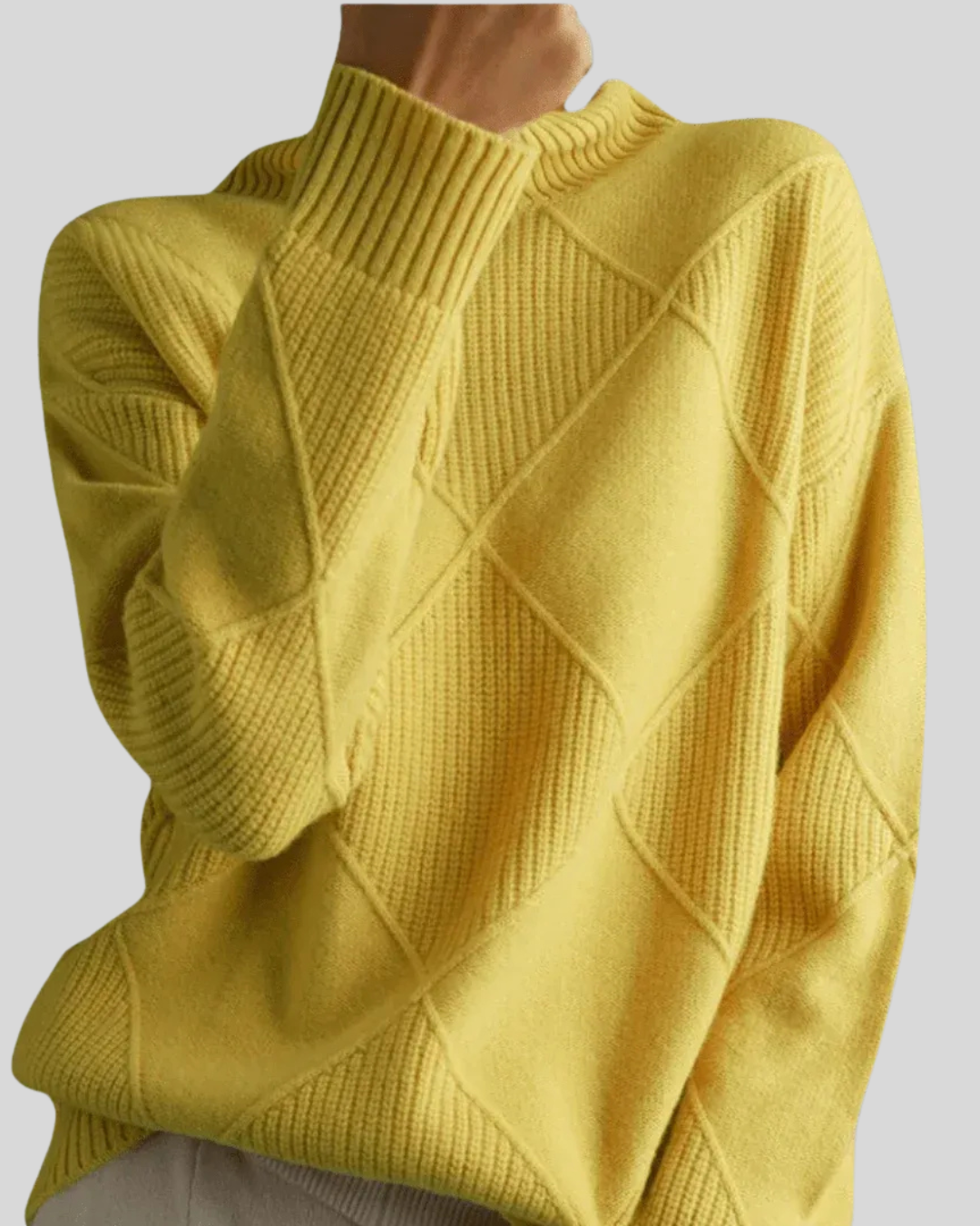 Birgitta | Luksuriøs Højhalset Sweater