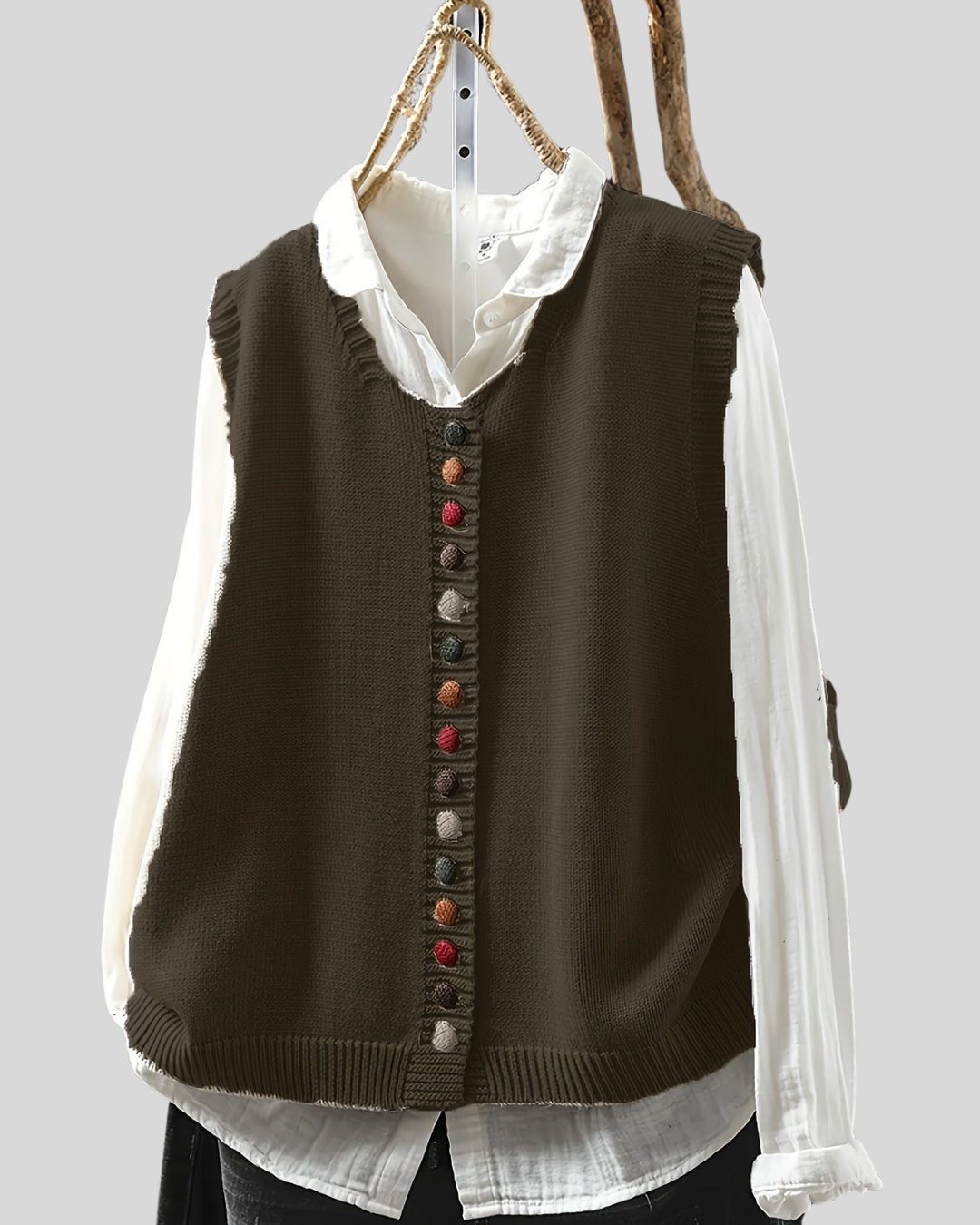 Birgitta | Ærmeløs Strikket Vest