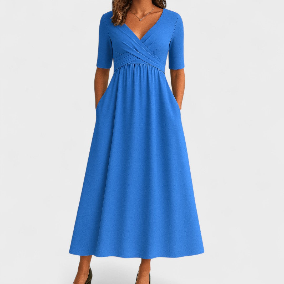 Birgitta | Elegant Midikjole til Alle Anledninger