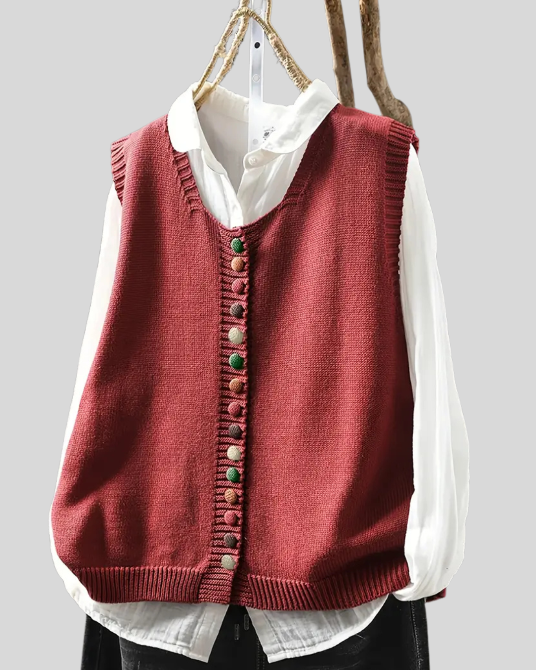 Birgitta | Ærmeløs Strikket Vest