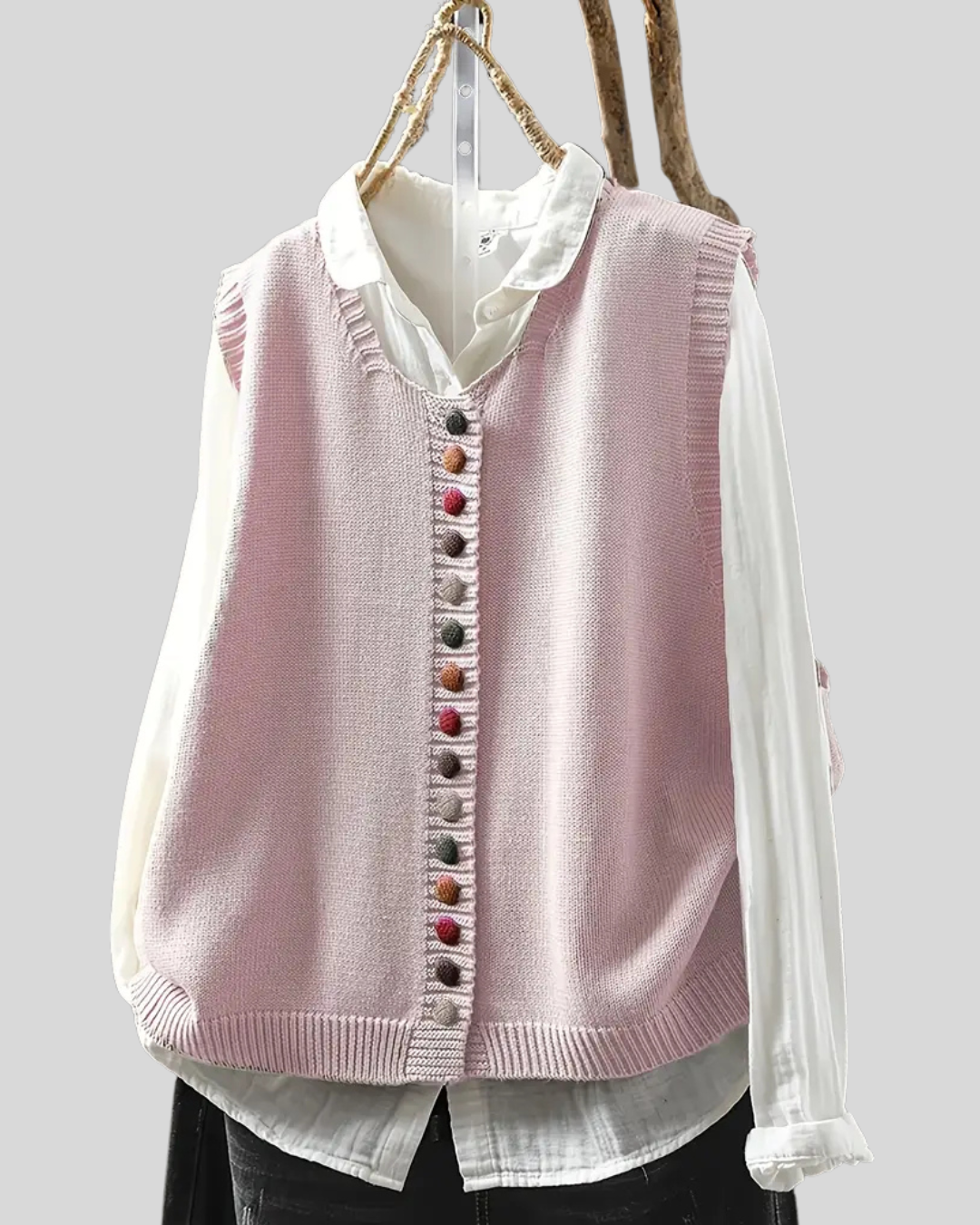 Birgitta | Ærmeløs Strikket Vest