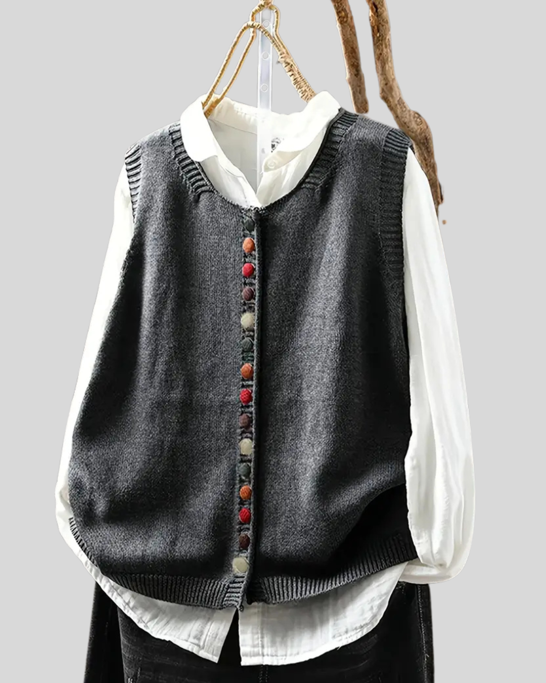 Birgitta | Ærmeløs Strikket Vest