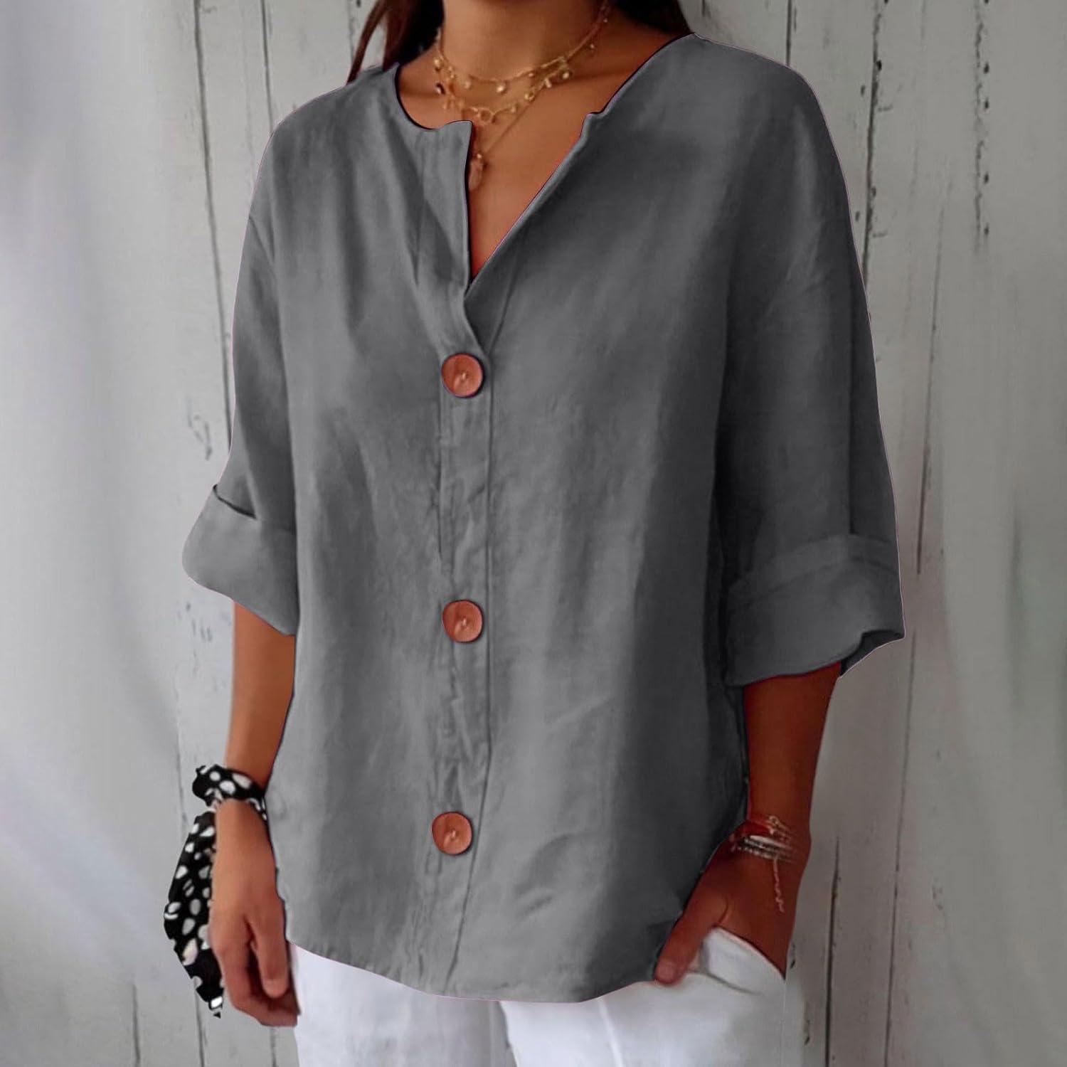Birgitta | Afslappet linnedbluse til tidløs elegance