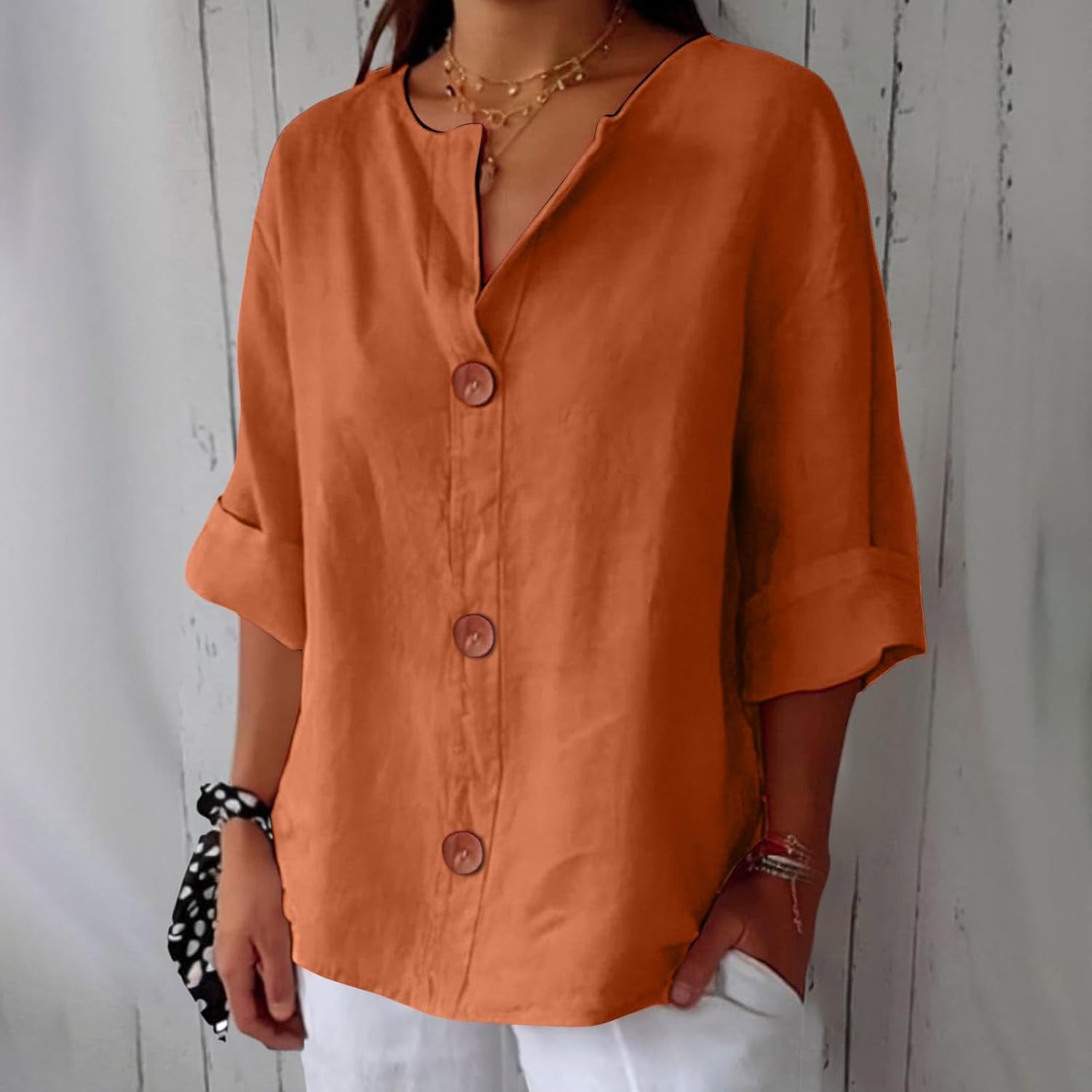 Birgitta | Afslappet linnedbluse til tidløs elegance