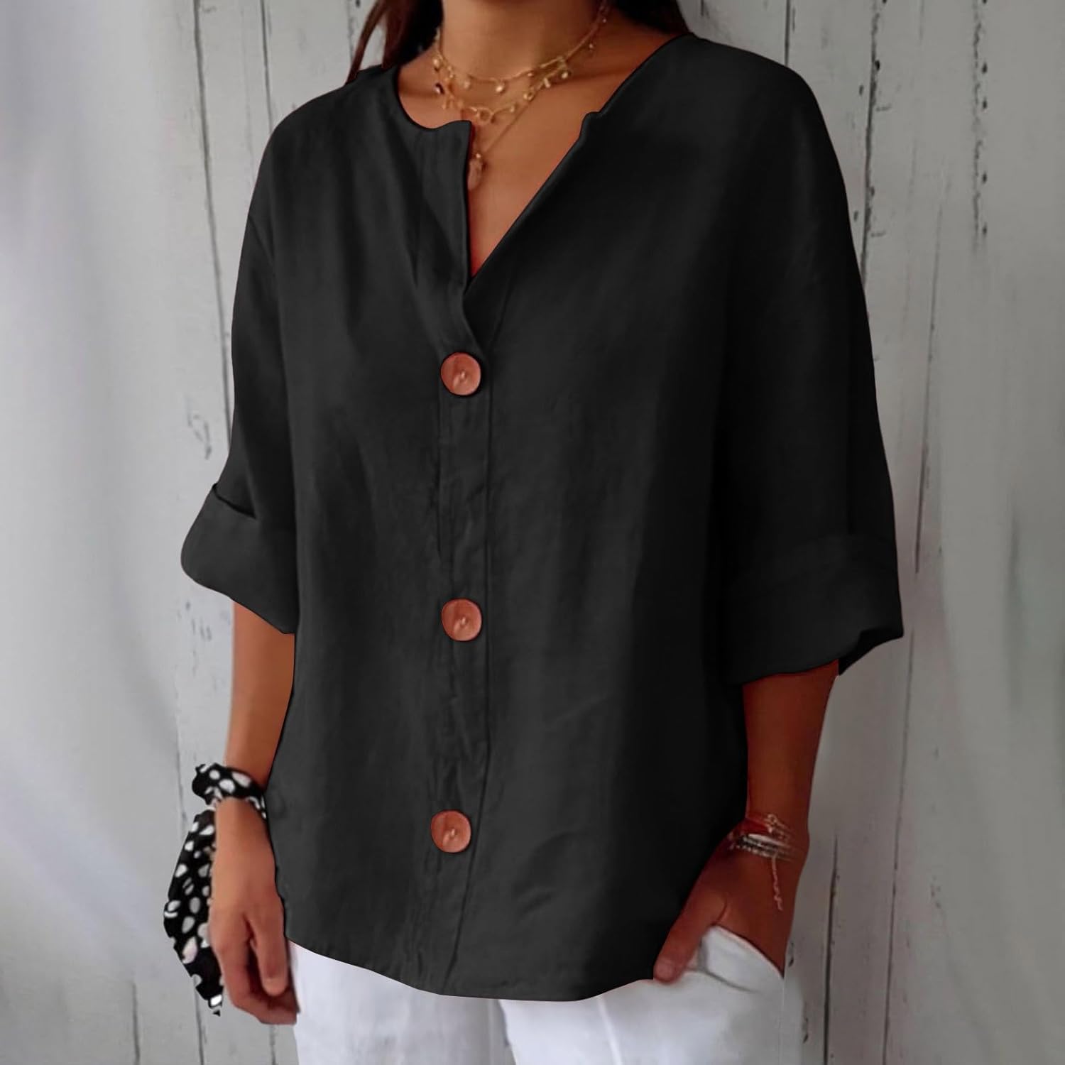 Birgitta | Afslappet linnedbluse til tidløs elegance