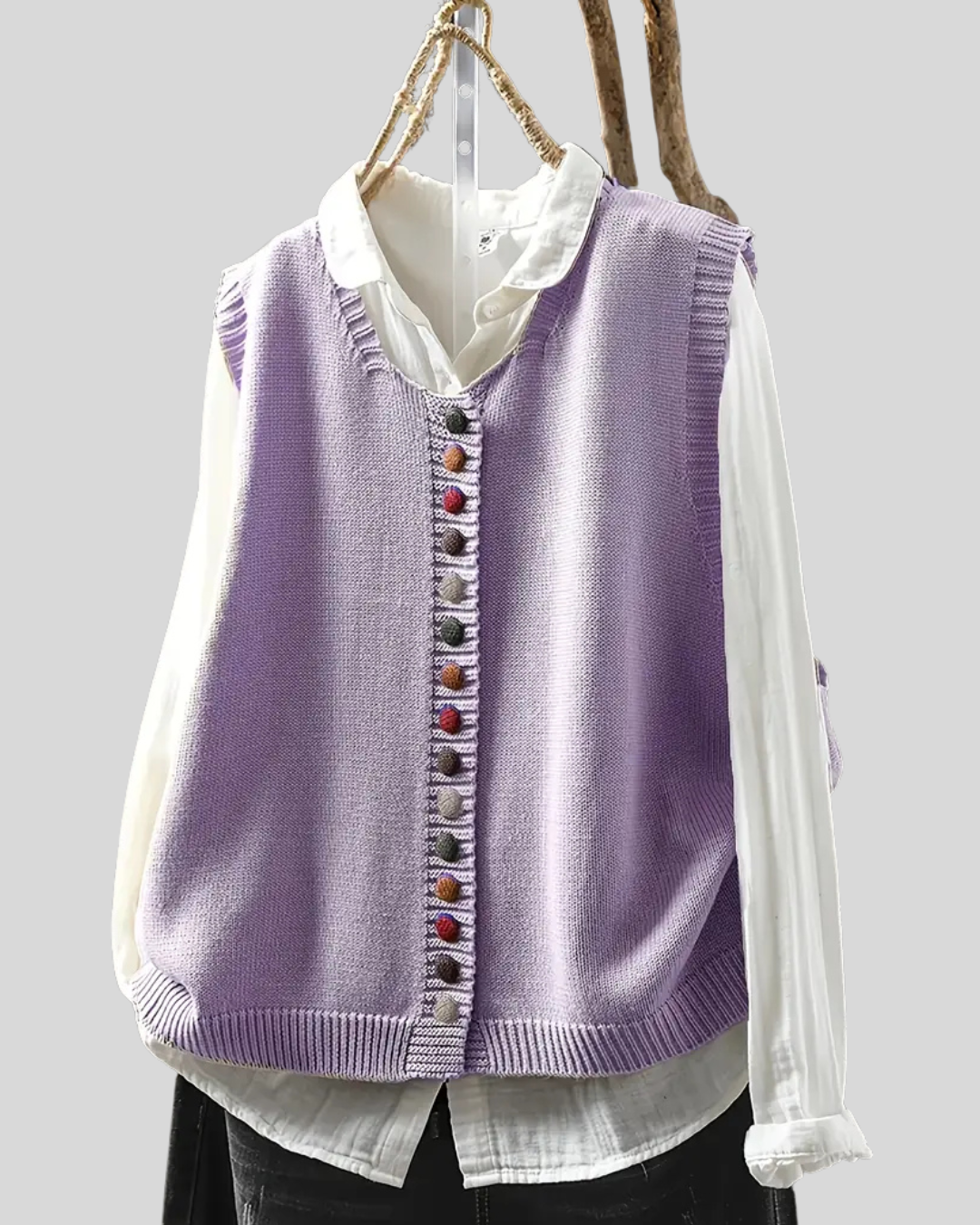 Birgitta | Ærmeløs Strikket Vest