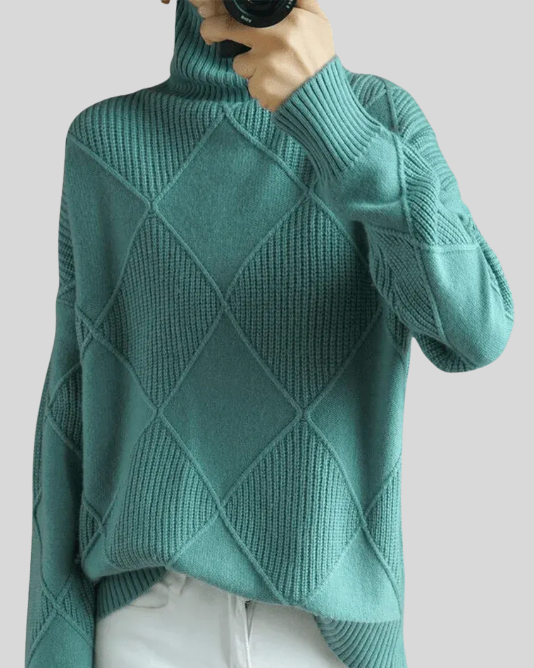 Birgitta | Luksuriøs Højhalset Sweater