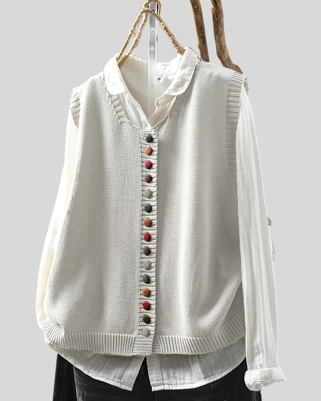 Birgitta | Ærmeløs Strikket Vest