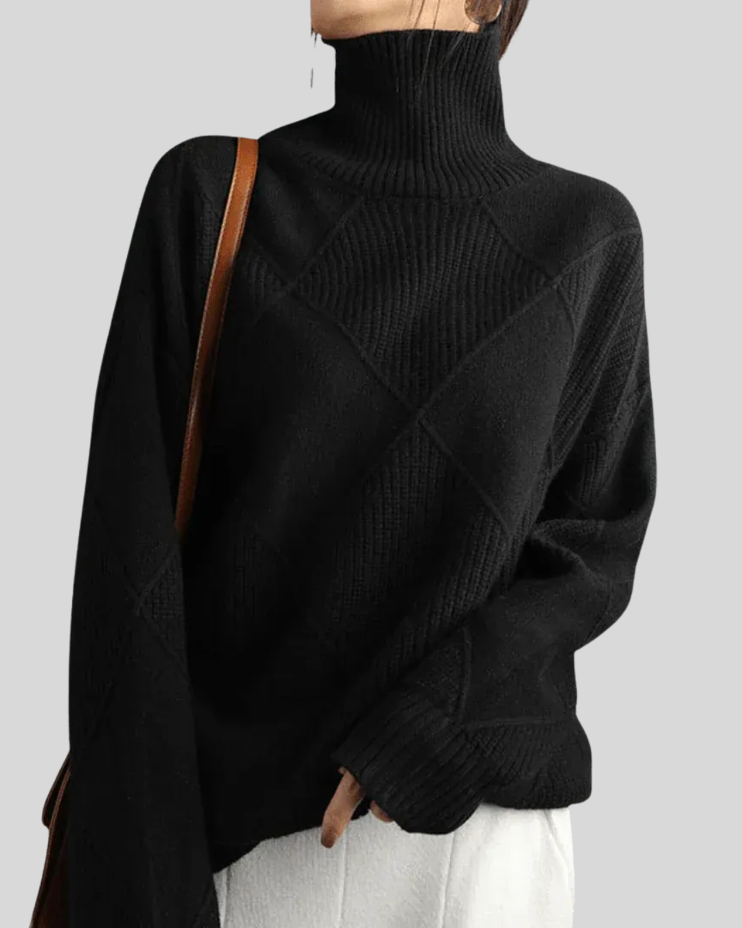 Birgitta | Luksuriøs Højhalset Sweater