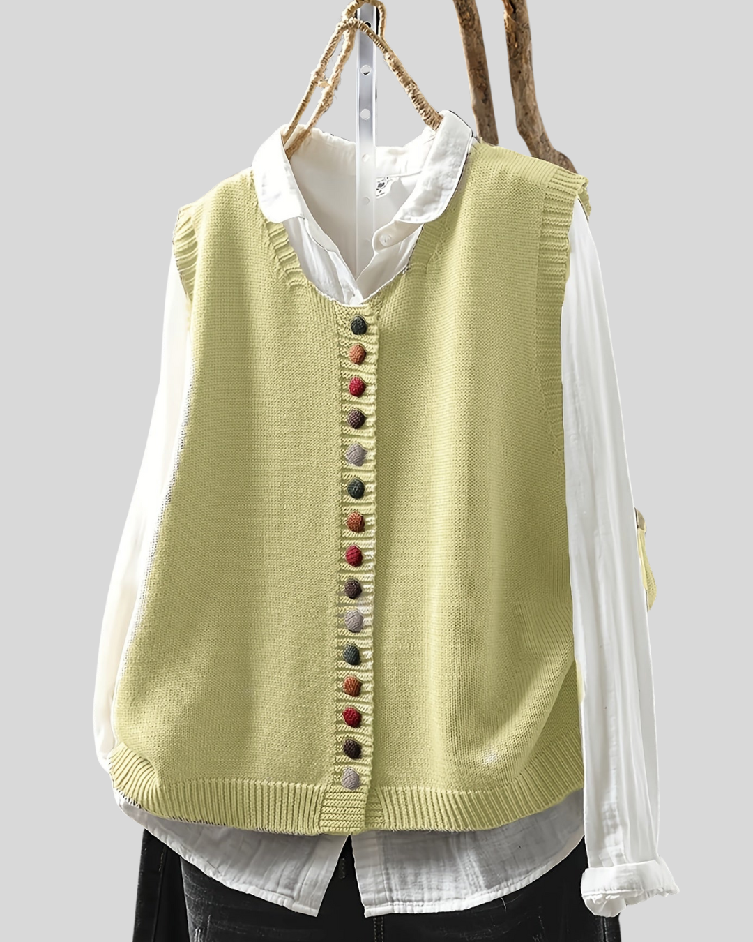 Birgitta | Ærmeløs Strikket Vest