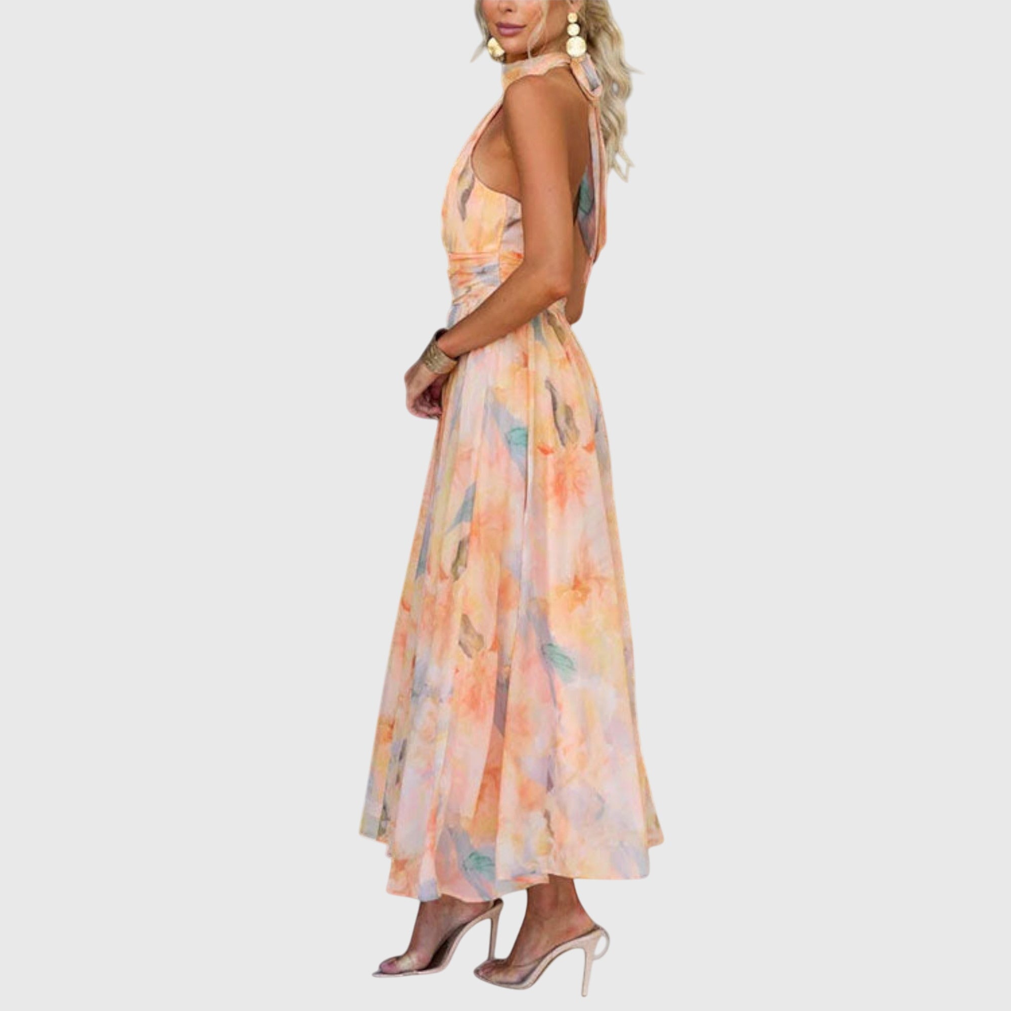 Birgitta | Halterneck Maxi Dress