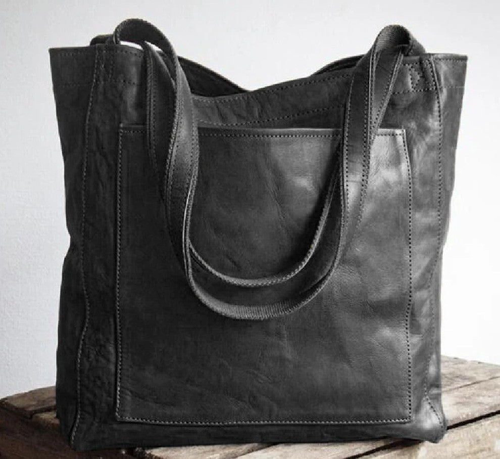 Birgitta | Klassisk Læder Tote Bag