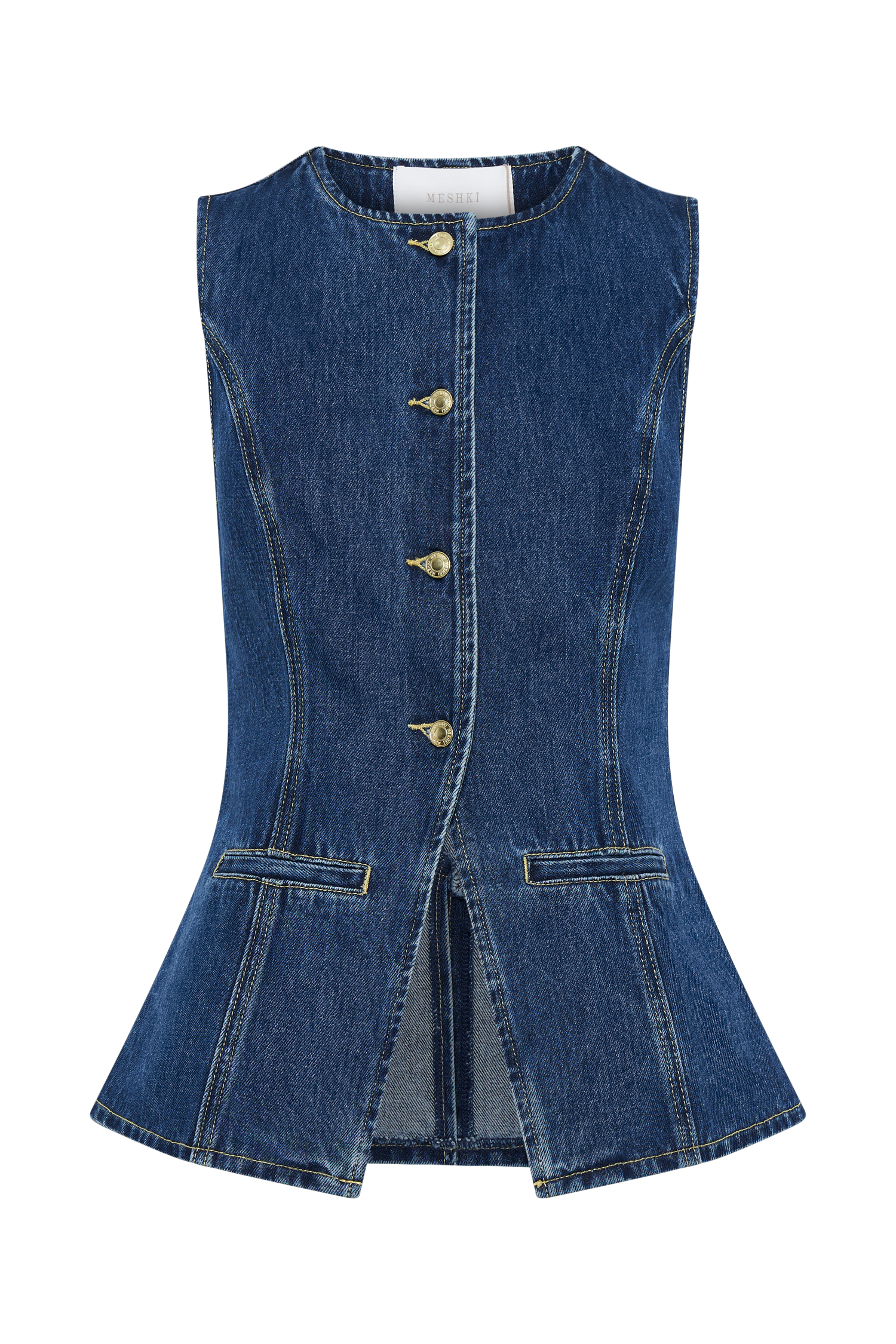 Birgitta | Trendy denim sæt med knapper