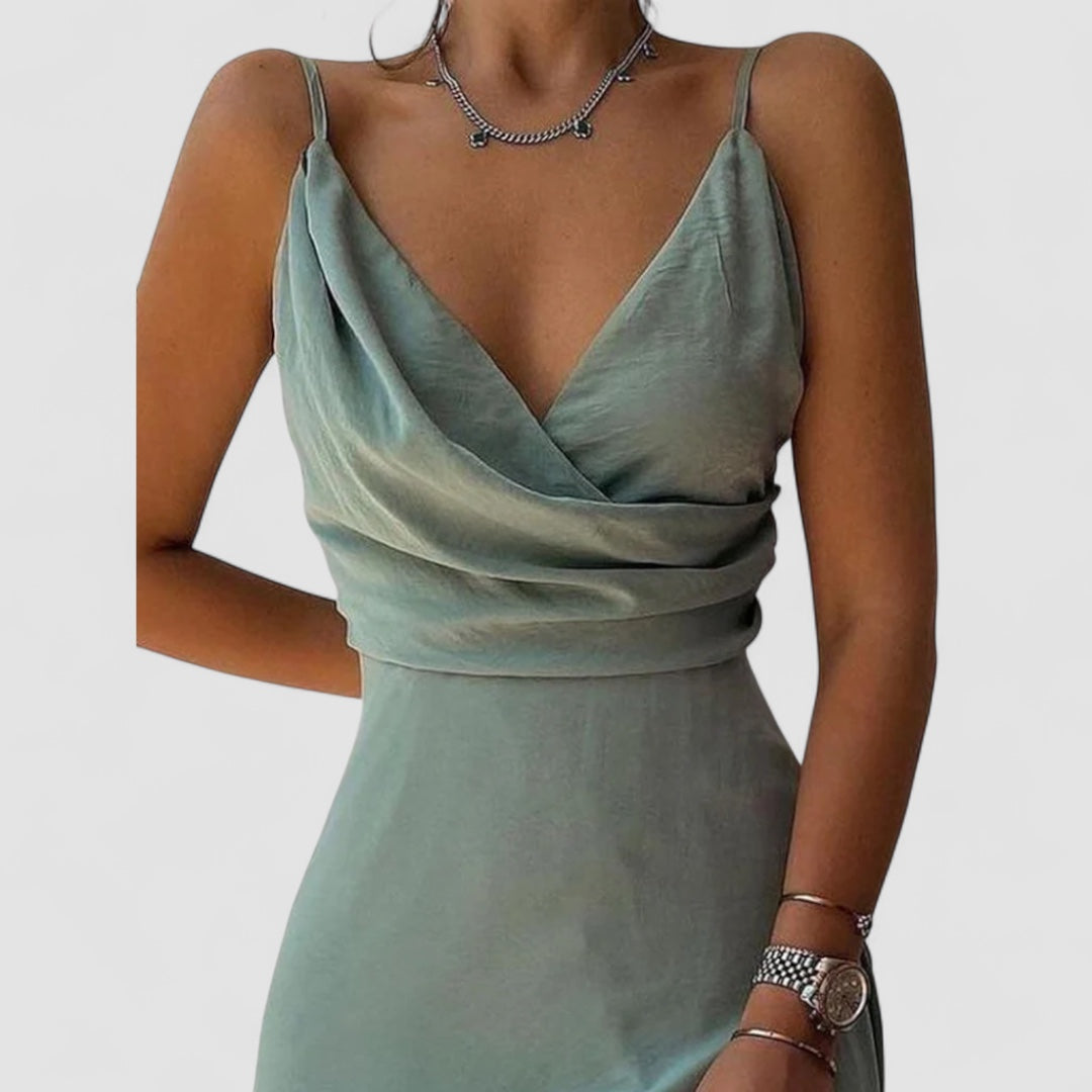 Birgitta | Aneta Satin Kjole