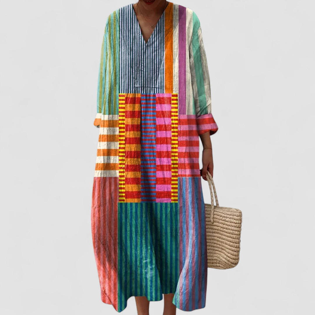 Birgitta | Ottilie Geometrisk kjole