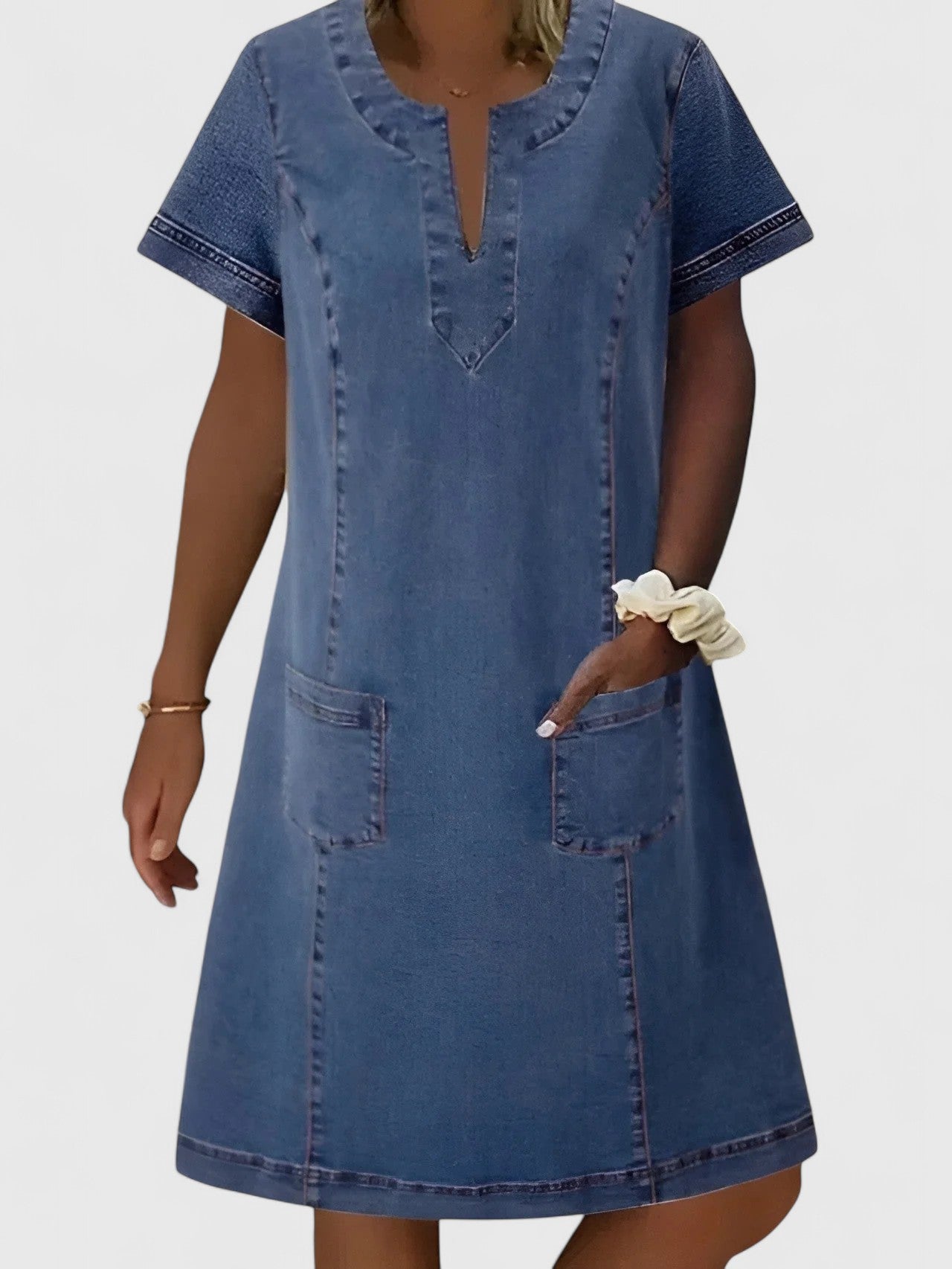 Birgitta | Elegant Denim Dress