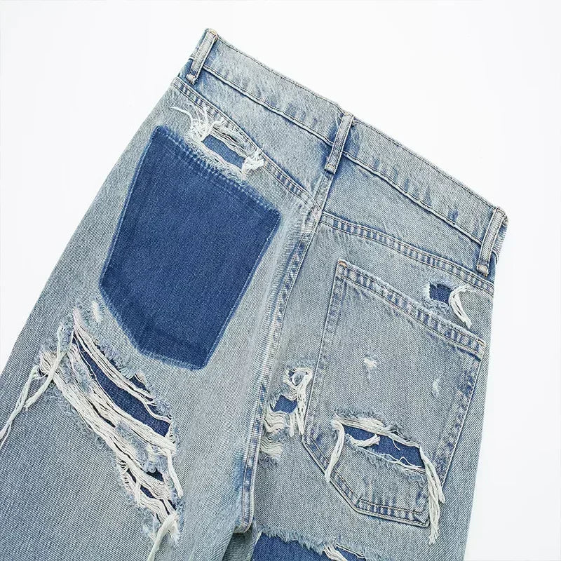 Birgitta | Jean Patchwork Ødelagt