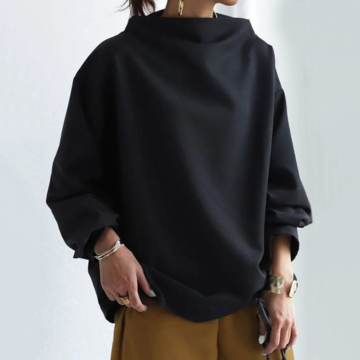 Birgitta | Højhalset Casual Top