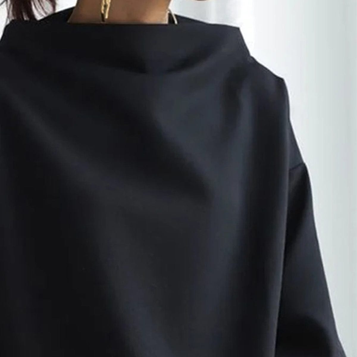 Birgitta | Højhalset Casual Top