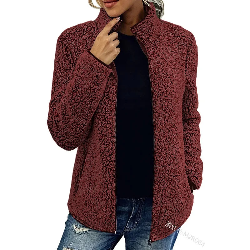 Birgitta | Elegant Casual Fleece Jacket