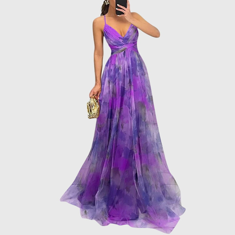 Birgitta | Blomster Maxi Kjole