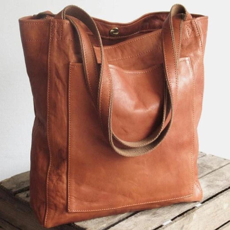 Birgitta | Klassisk Læder Tote Bag