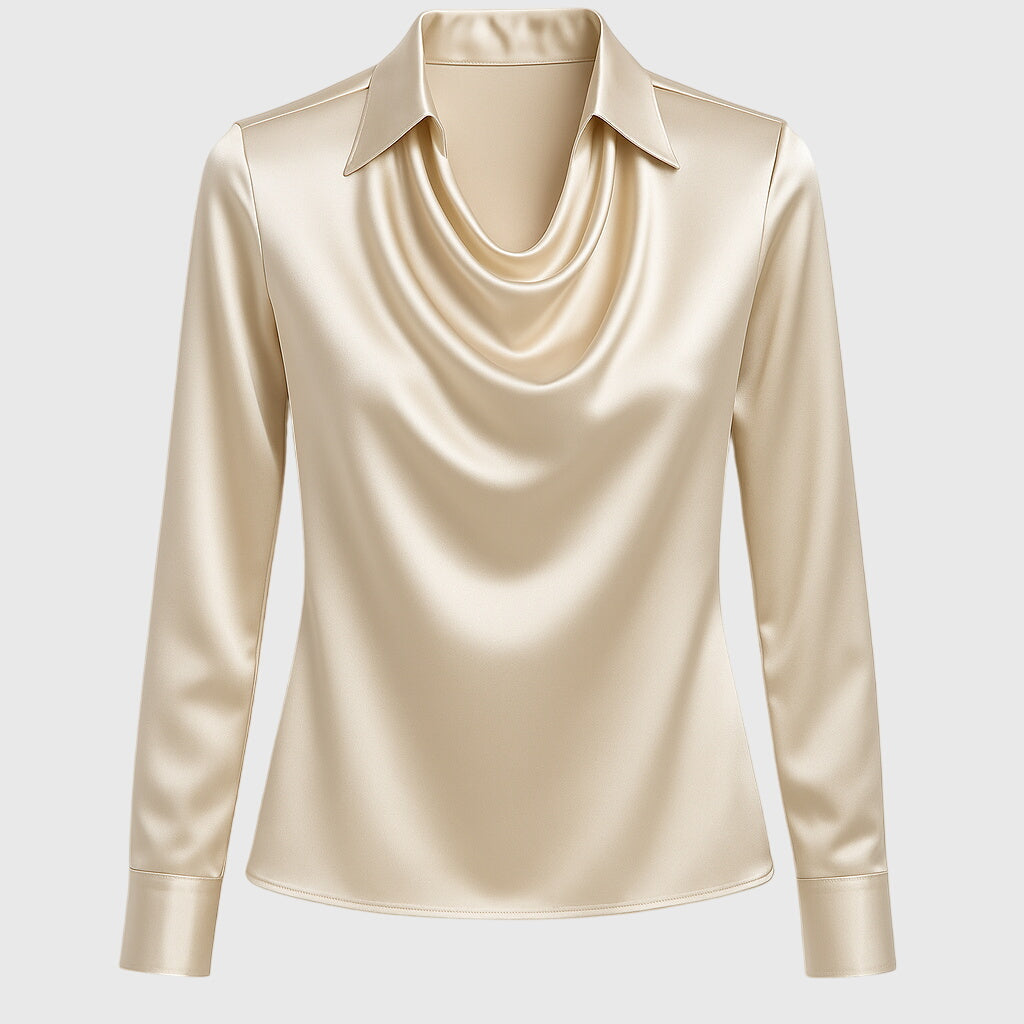 Birgitta | Elegant Bluse med Blomstertryk