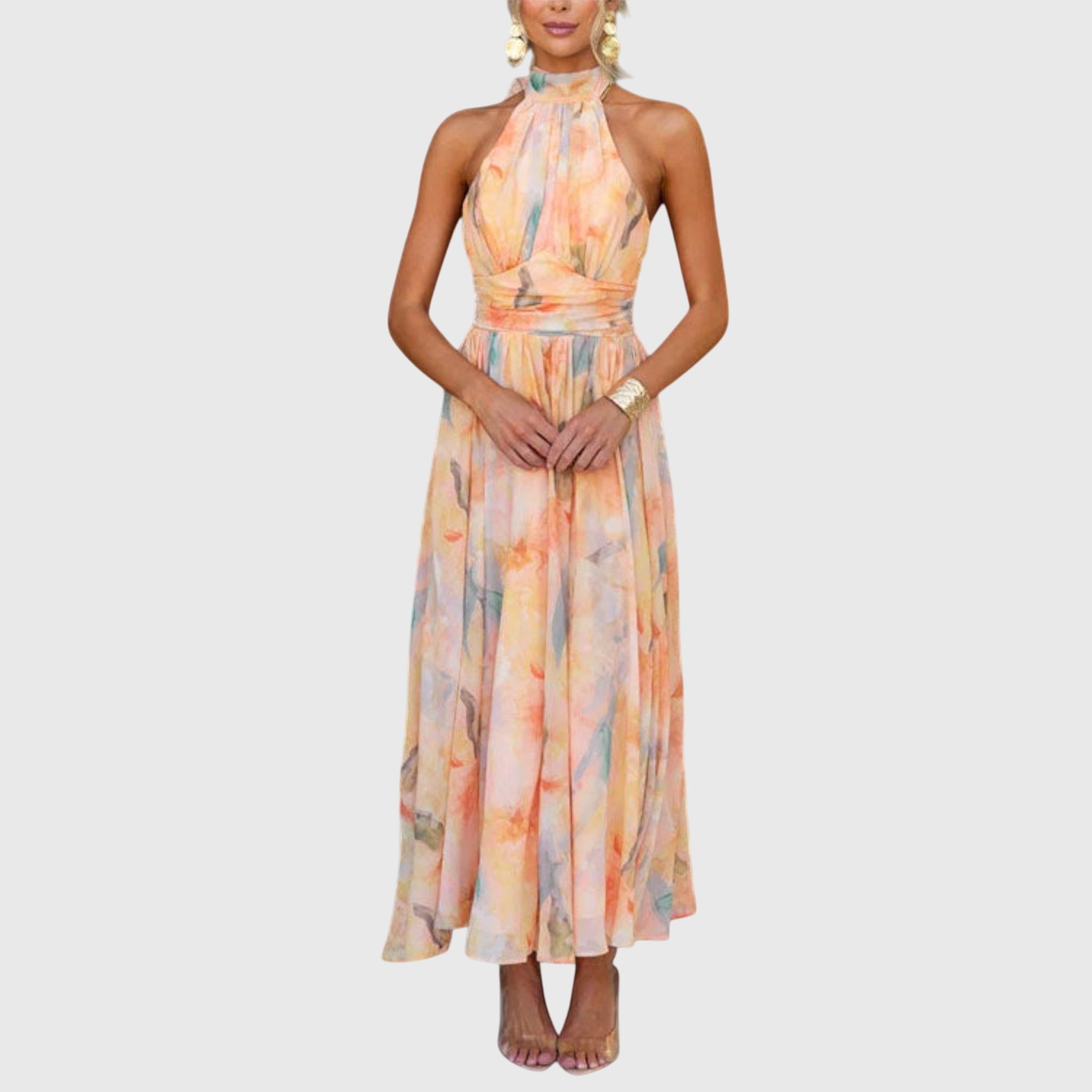 Birgitta | Halterneck Maxi Dress