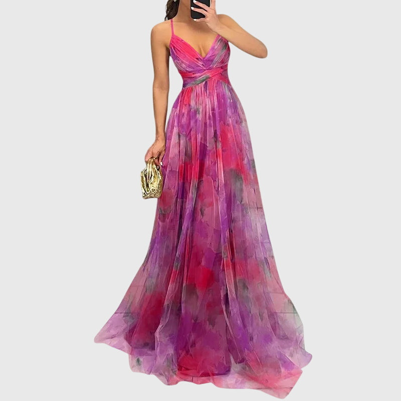 Birgitta | Blomster Maxi Kjole