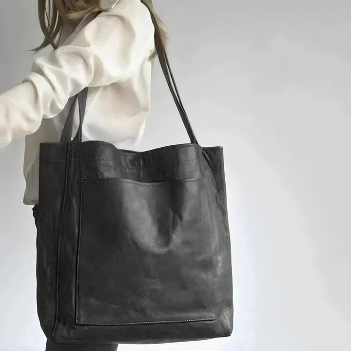Birgitta | Klassisk Læder Tote Bag