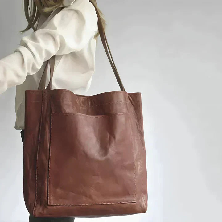 Birgitta | Klassisk Læder Tote Bag